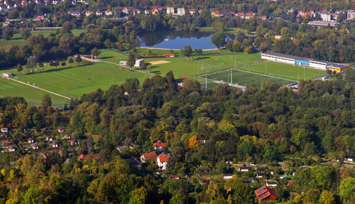 Luftbild Sportzentrum Oberaue