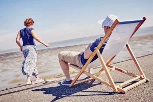 Personen am Wattenmeer