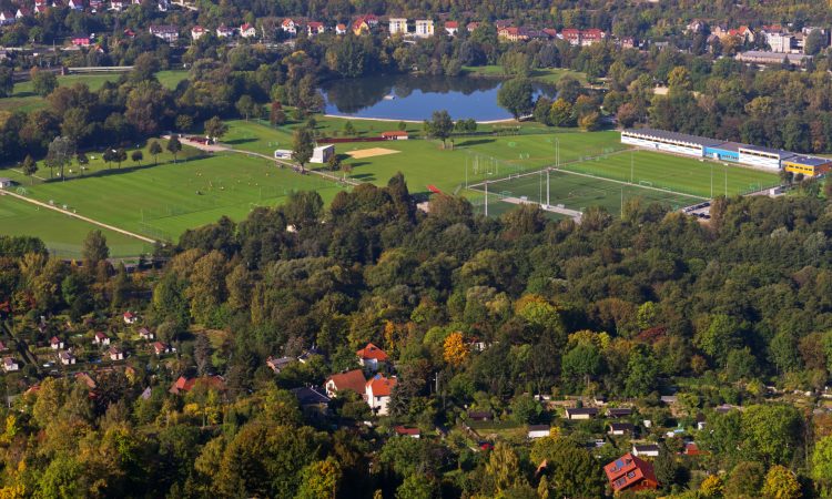 Luftbild von Sportzentrum Jena