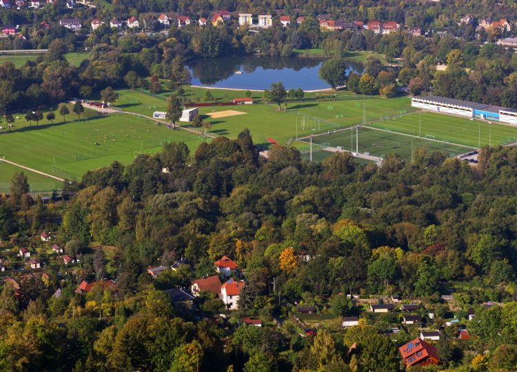 Luftbild von Sportzentrum Jena