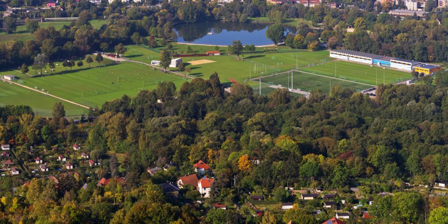 Luftbild von Sportzentrum Jena