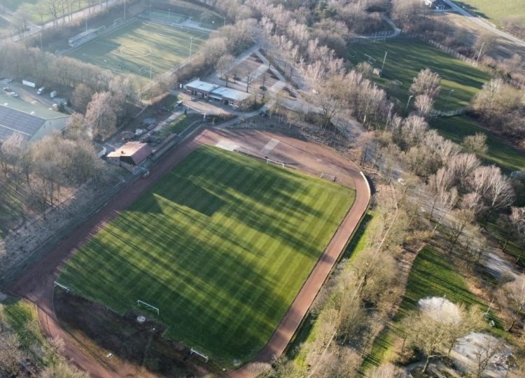 Sportanlage in Reken Drohnenaufnahme