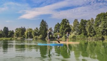 Paddle Board auf See