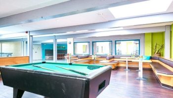 Billard im Fussball Trainingslager an der Aller