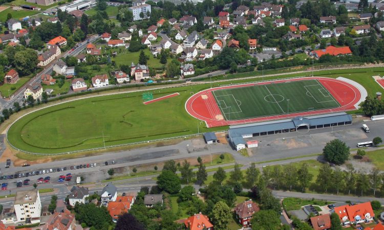 Trainingsgelaende des Fussball Trainingslager Odenwald