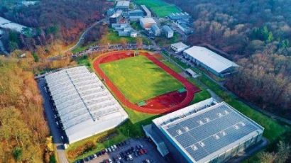 Luftbild des Trainingslager Sportschule Saarland