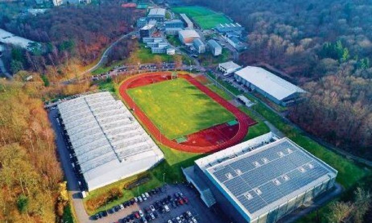 Luftbild des Trainingslager Sportschule Saarland