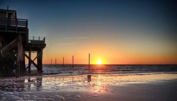 Herrlicher Ausblick am Strand beim Trainingslager St.Peter Ording