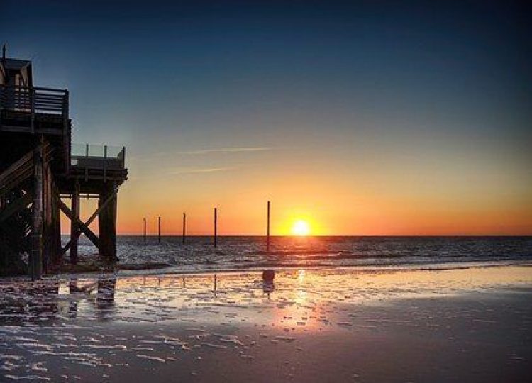 Herrlicher Ausblick am Strand beim Trainingslager St.Peter Ording