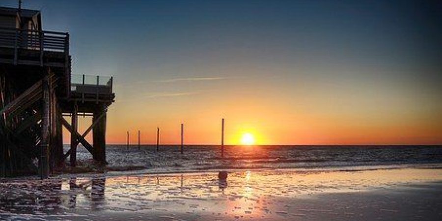 Herrlicher Ausblick am Strand beim Trainingslager St.Peter Ording